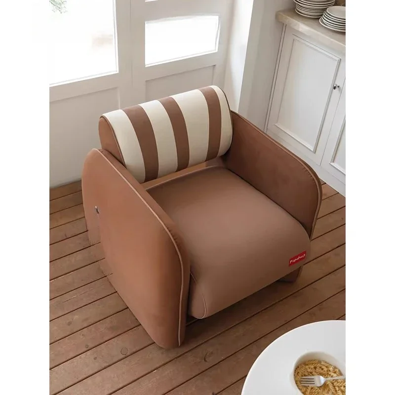 

Single sofa chair Balcony recliner sofa Vintage living room single chair
