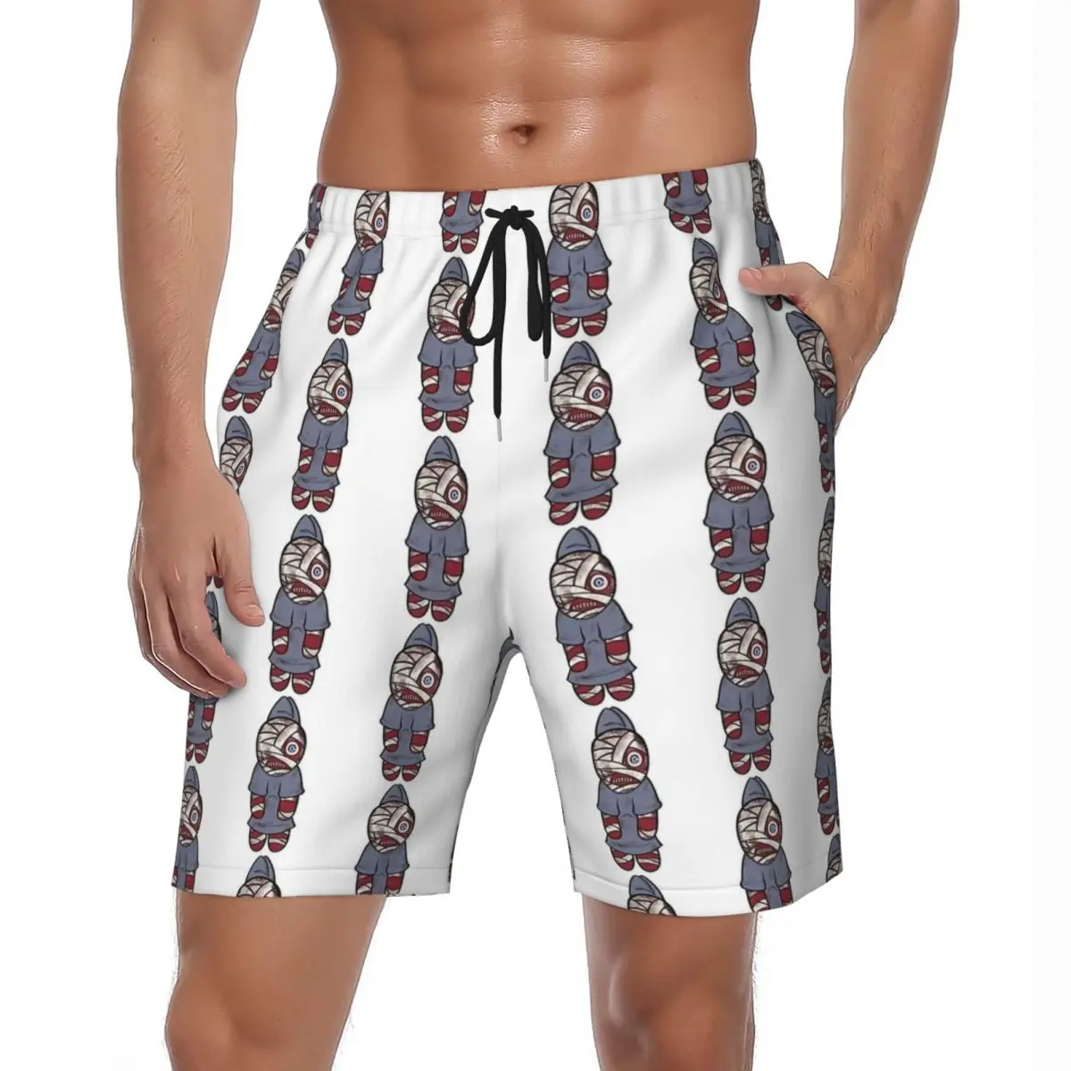 

Капитанские вьющиеся шорты для полоскания рта, летние игровые пляжные шорты Y2K в стиле ретро, мужские спортивные дышащие плавки для фитнеса на заказ