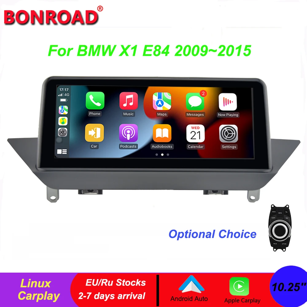 Bonroad 10.25'' BMW E84 Linux Car Multimedia For BMW X1 E84 2009~2015 Wireless Carplay 2 Din Bluetooth Car Stereo Android Auto