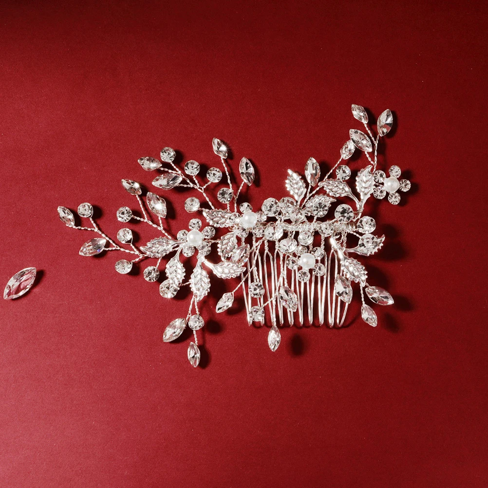 

Pearl Rhinestone Headdress Elegant Hair Decorations for Women Fashion Headwear Bridal Accessories Wedding Photos Props