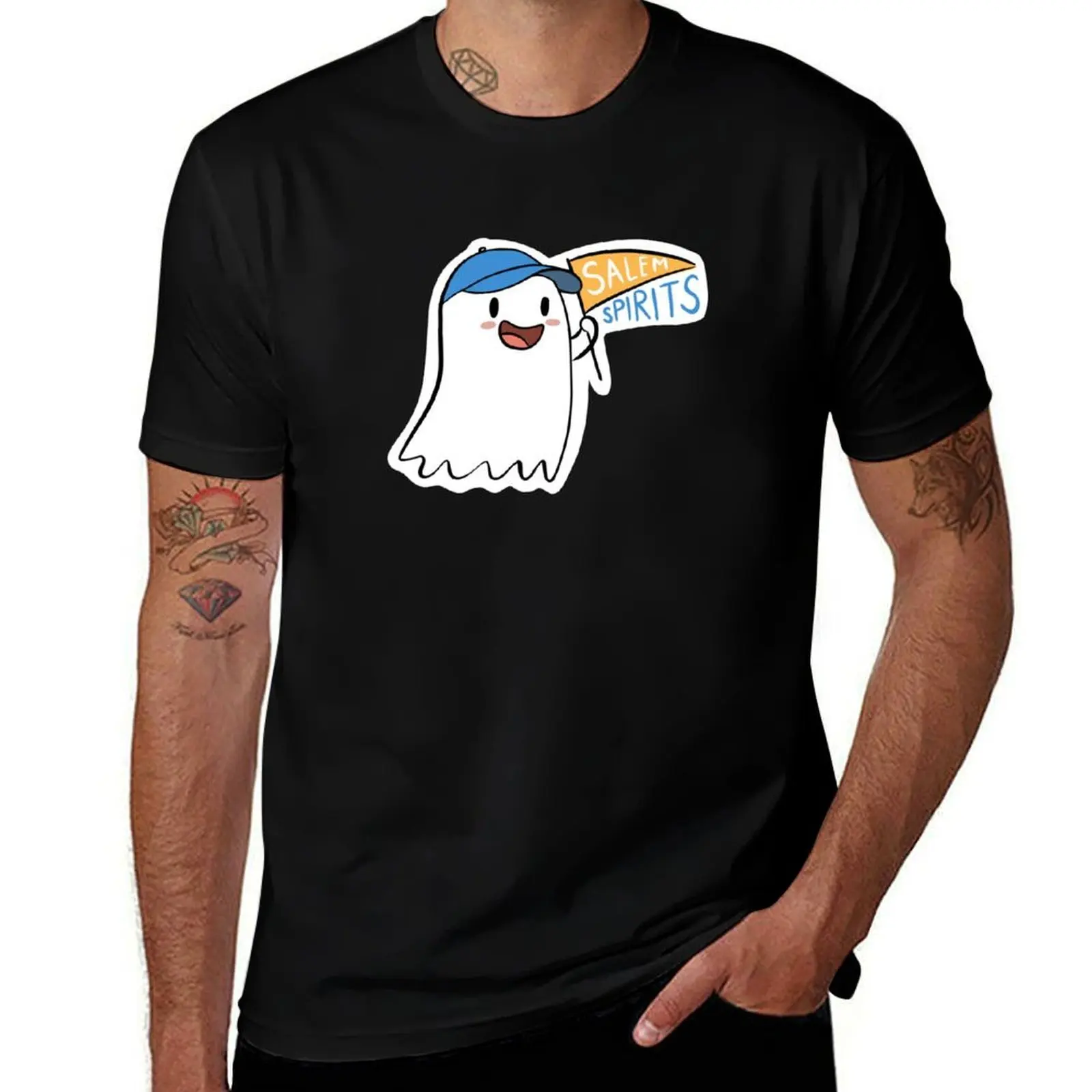 Salem College Spirits mascot T-Shirt Running Gym Short Sleeve Sports Tee