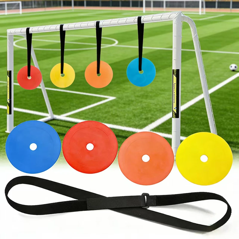 

Soccer Goal Target Training Equipment Discs Adjustable Flat Spot Markers to Improve Football Shooting Accuracy for Practice