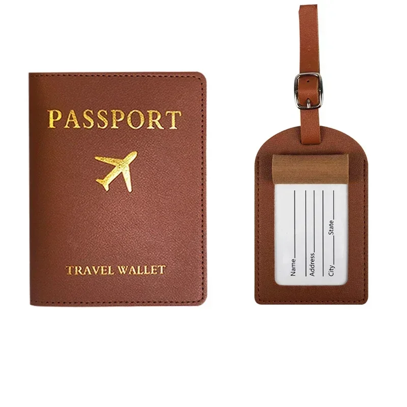 Passport Cover Pu Leather Travel ID Credit Card Passport Holder Case Wallet Purse Bags Women Luggage Tags Name Card Holder