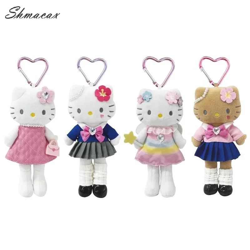

Stuffed Black Sanrio Hello Kitty Cat Plush Keychain, Long Leg Toy