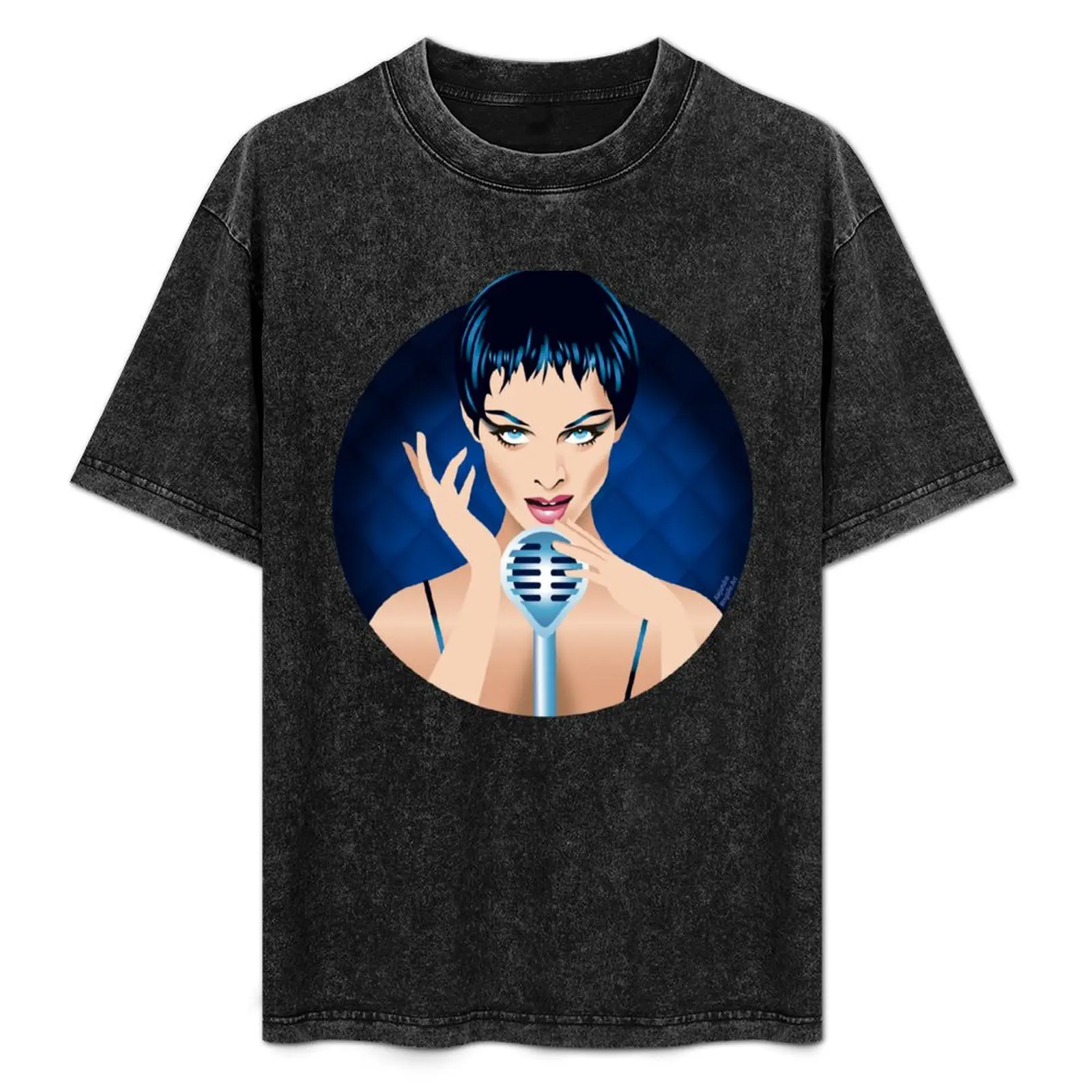 Blue rain T-Shirt Fashion Casual Short Sleeve T-Shirt