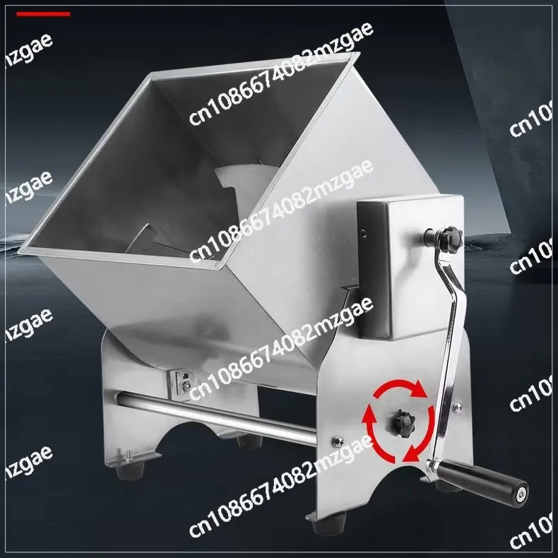 

10KG Capacity Tilt Tank Manual Meat Mixers Side-turn dough mixer Manual dough mixer Stainless steel food mixer