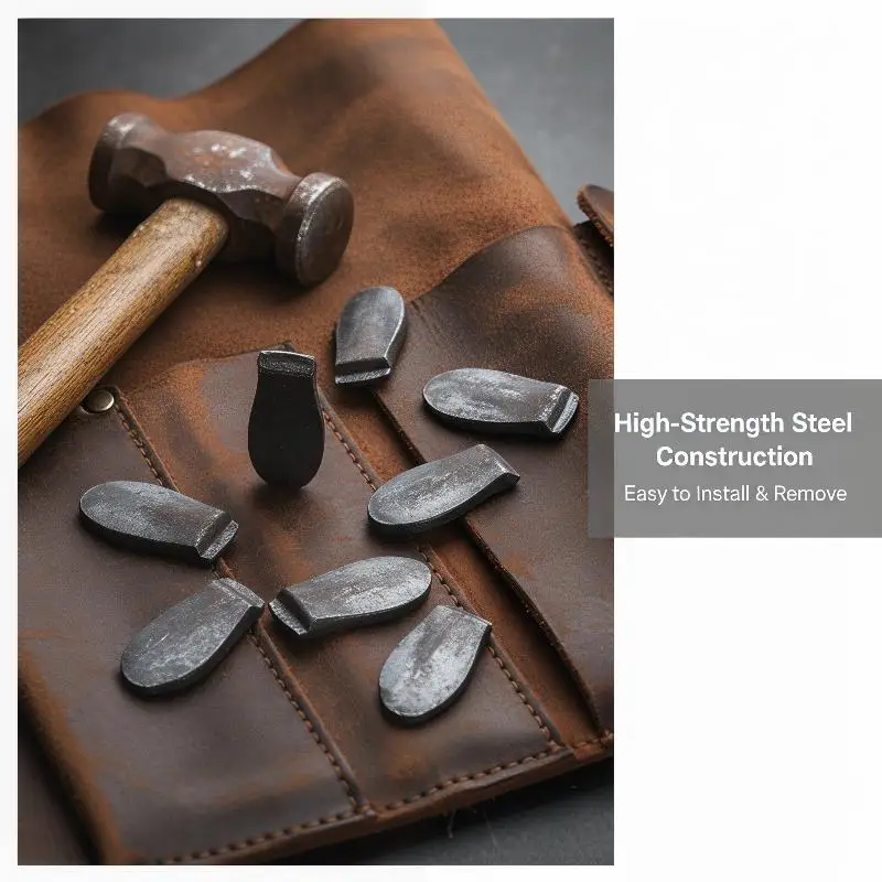 10Pcs Heavy Duty Iron Pad Forged Wedge For Ax Hammer Handle Fixing Farm Tool Hardware Accessory