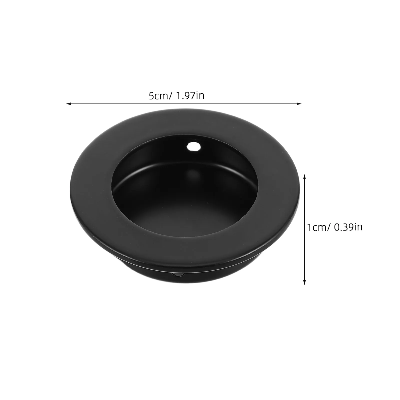 2Pcs Hidden Cabinet Handles Stainless Steel Recessed Finger Pulls for Wardrobe Sliding Doors