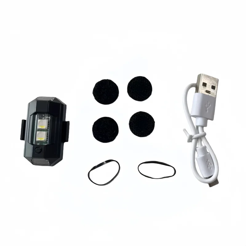 Luz intermitente de vuelo nocturno universal de 7 colores para avión, motocicleta, drone, coche, luz de señal de advertencia