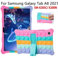 Soft Bubble For Samsung Galaxy Tab A8 10.5 2021 SM-X200 SM-X205 Kids Silicon Cover Funda for Galaxy Tab A8 10.5 inch 2021 Case