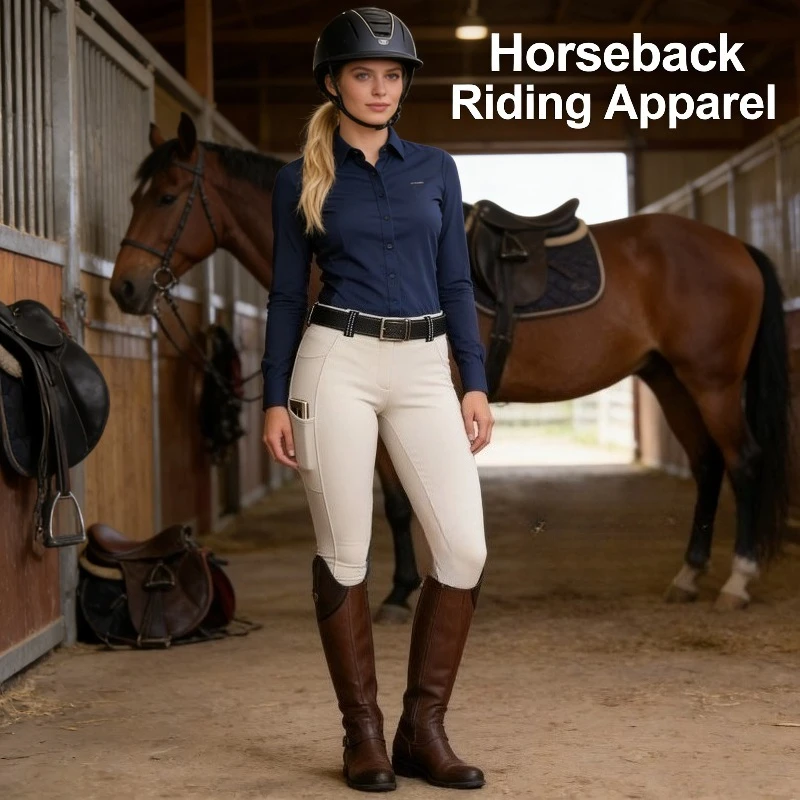 2026 جديد الأوروبية والأمريكية مطاطا بعقب رفع المرأة سليم صالح سراويل تقليدية مع جيوب السراويل الفروسية #1