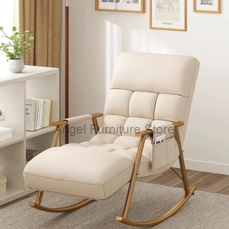 

Designers Rocking Living Room Chair Luxury Lazy Minimalist Luxury Office Chairs Arm Modern Muebles Para El Hogar Furnitures