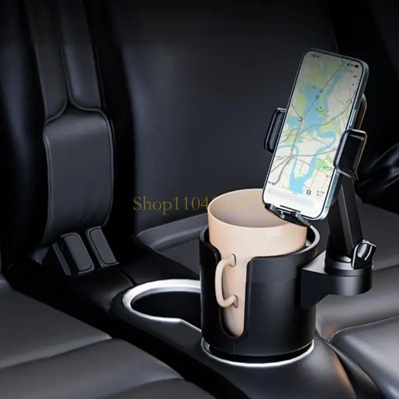

Best Seller 2 in 1 for Car Truck Drinking Bottle Bracket Coffee Water Cup Holder Rack Container Phone OrganizersInterior