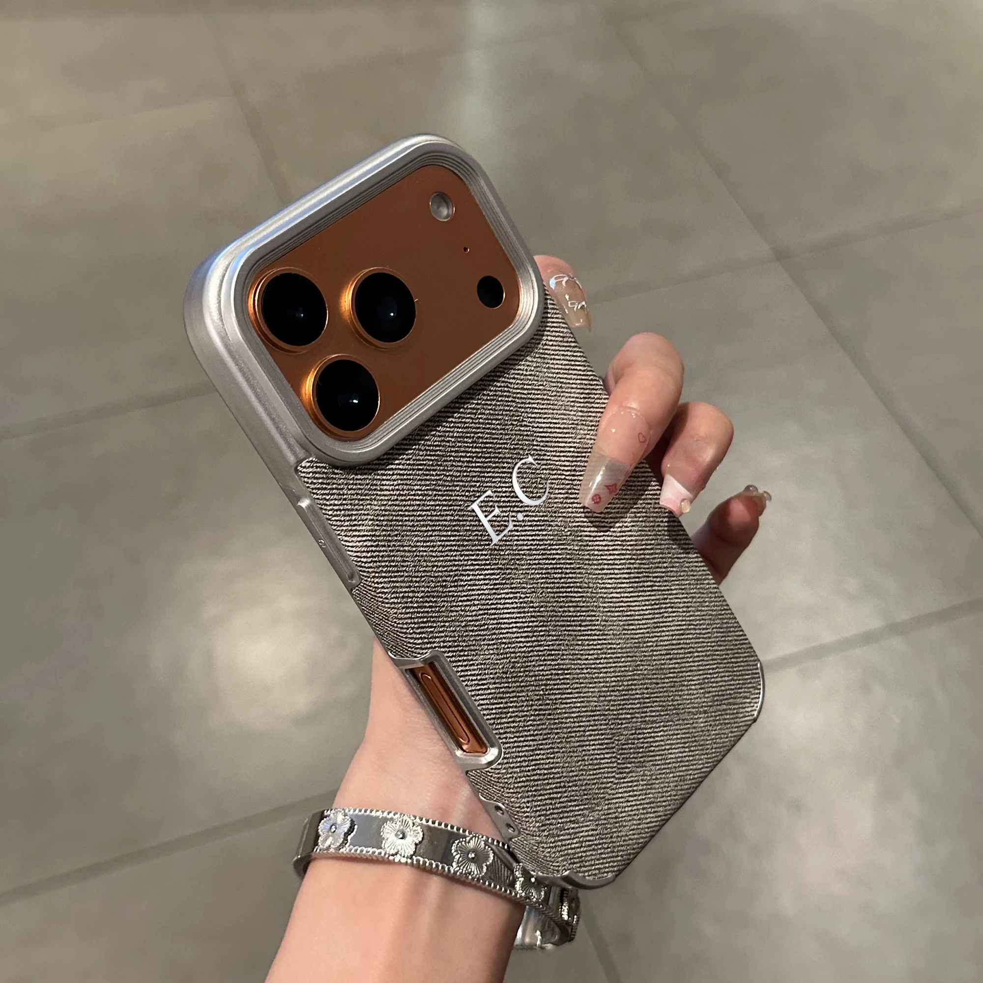 Custom Name Luxury Plating Cowboy Pattern Faux Leather Case for iPhone 17 16 15 14 13 Pro Max Air DIY Letter Hot Foil Engraved