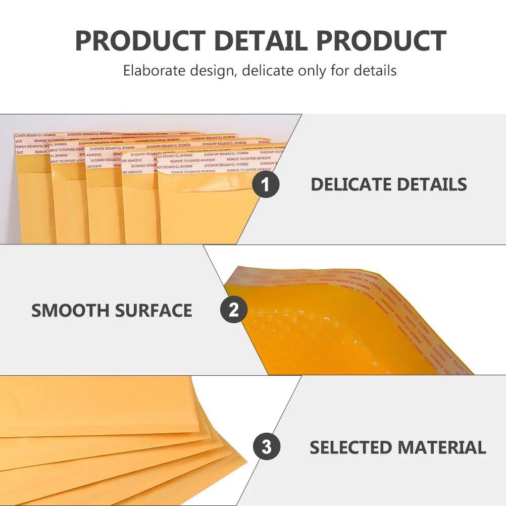 

50pcs Envelope Bags Shockproof Packaging Mailer Envelopes For Jewelry Earrings Glass Adornments Delivery Packing Pouches With