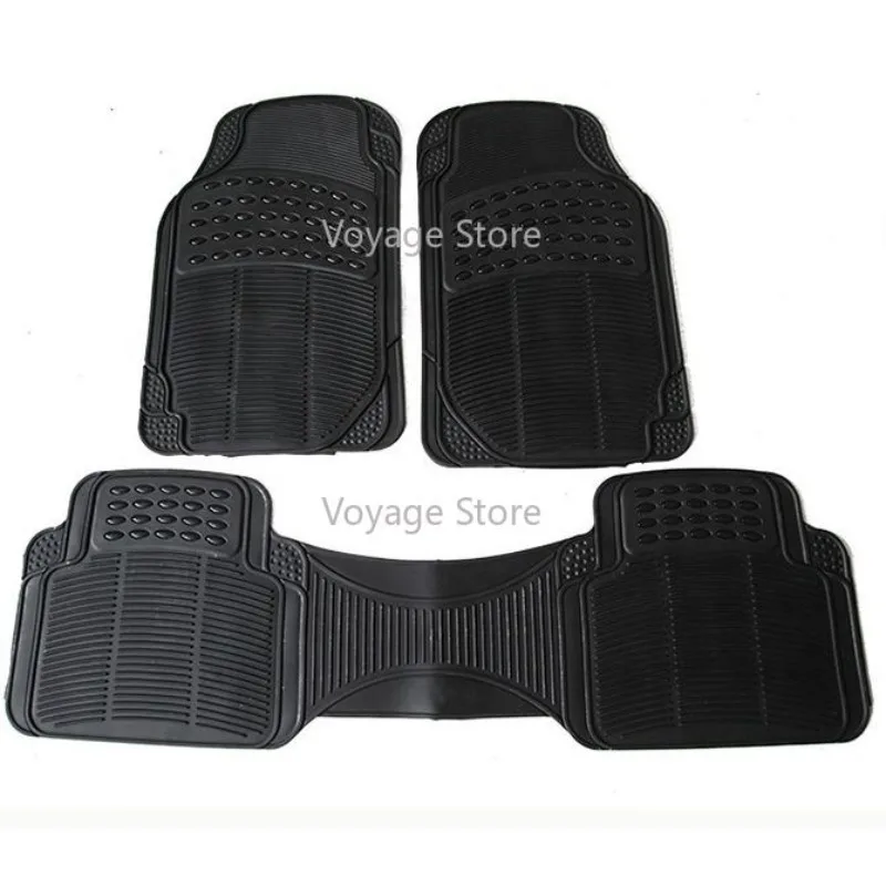 Car floor mat waterproof black universal plastic anti slip rubber pad can be cut for multiple vehicle models