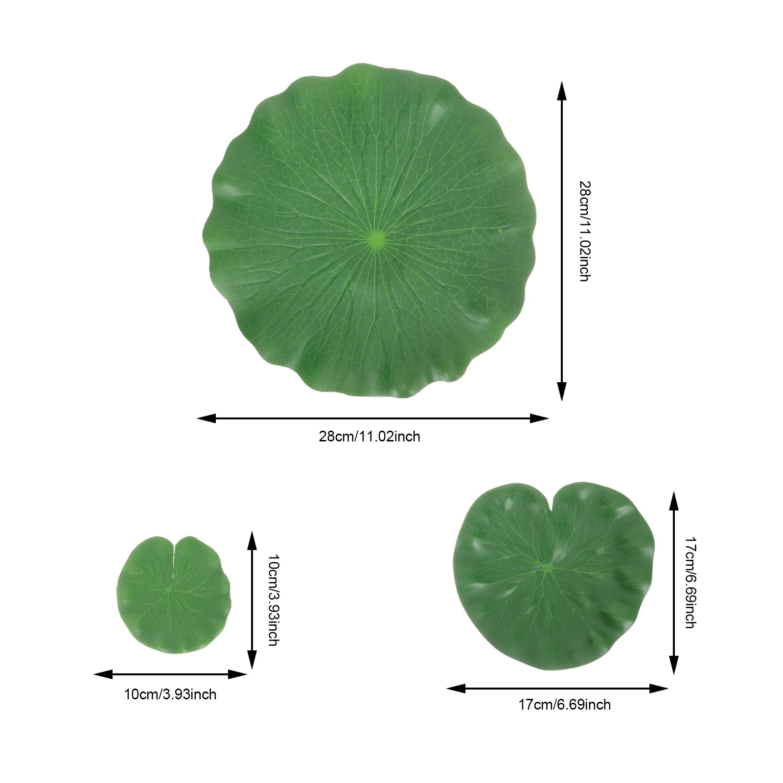9Pcs Künstliche Lotusblätter Schwimmende Teich Dekoration Simulation Blatt Brunnen Garten Fischteich Ornament Künstliche Lotus Blätter