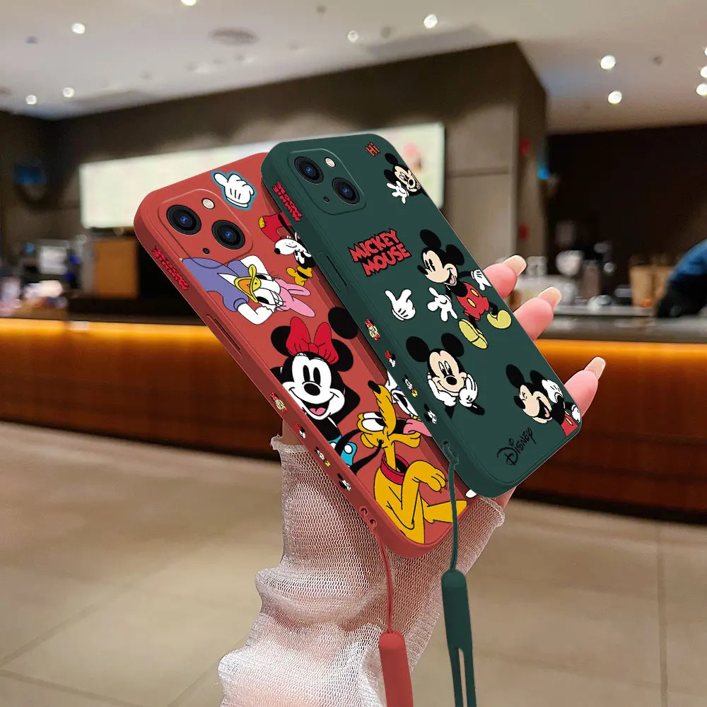 Śliczne Minnies M-etui z myszką Mickey dla OPPO Realme 11 10 9 9i 8 8i 7 7i 6 Pro Plus C31 C35 C1 C11 C12 C15 C20 C21Y C25 C25S pokrowiec