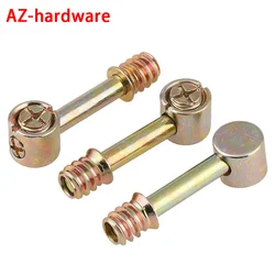 Furniture screws furniture four-in-one connector eccentric wheel accessories assembled hammer screws M6 2Pcs