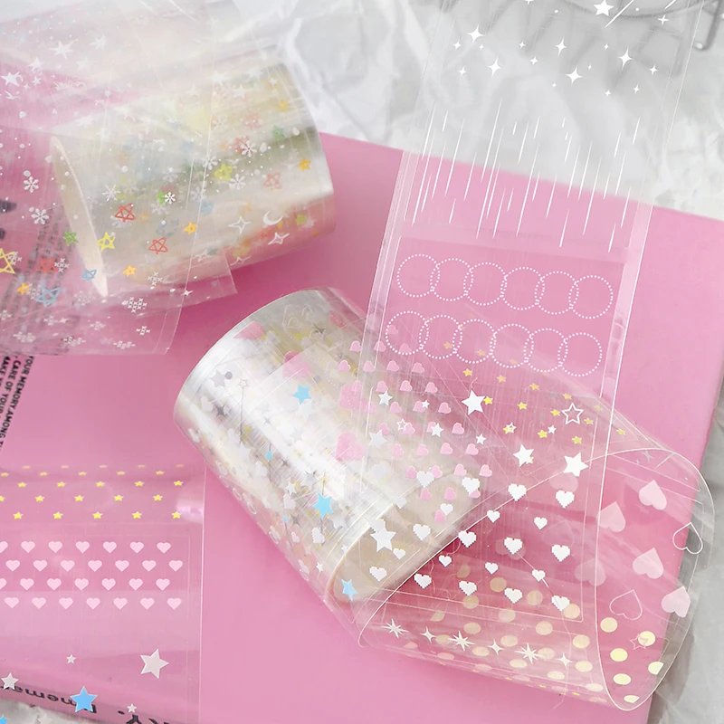 TIANZI 300cm/Roll Cute Cartoon Kitchen Themed School Stickers DIY Scrapbook Diary Decor Mobile Planner Korean Stationery