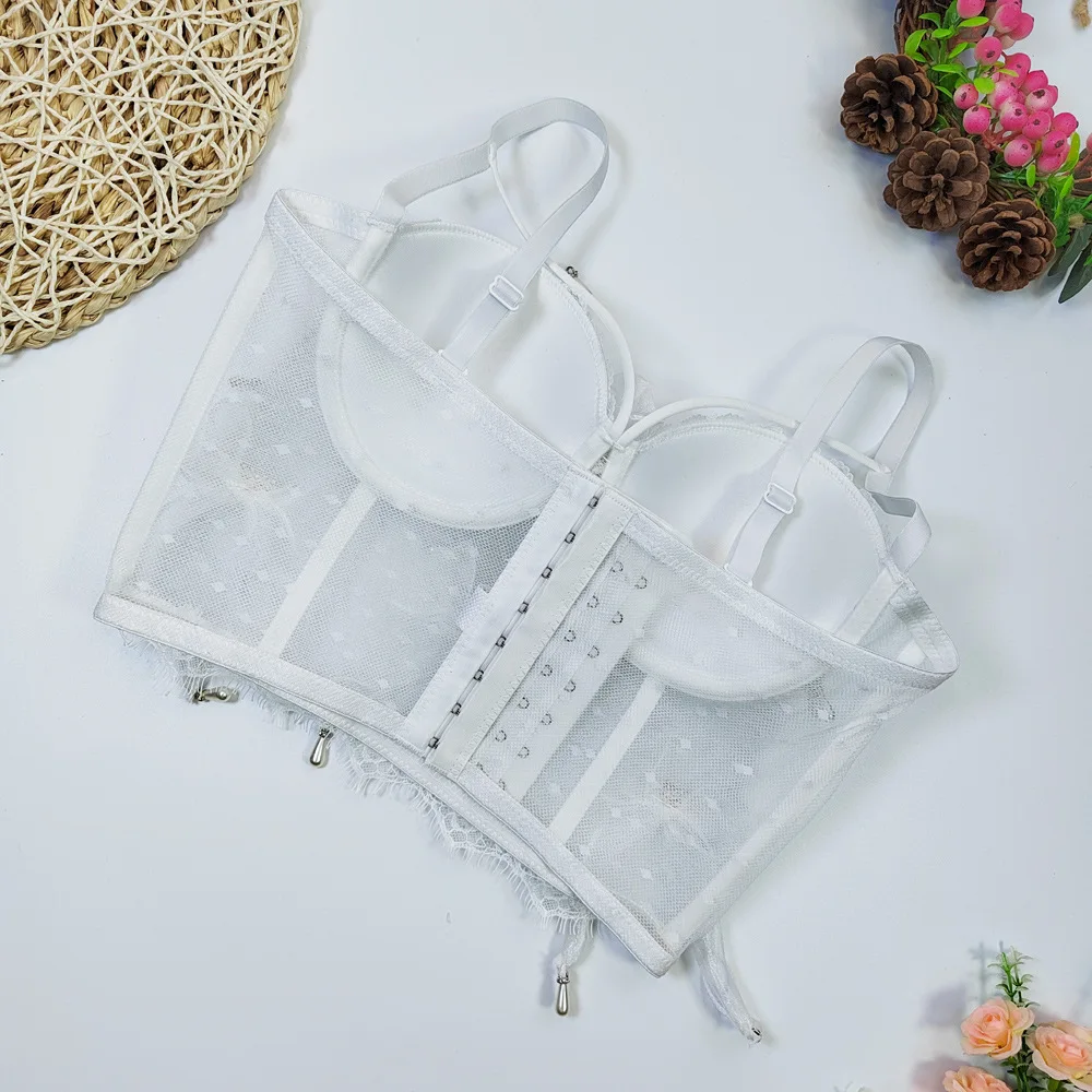 تي شيرت مثير Hotsweet تانك القمم ملابس النساء Y2k بلايز ملابس عصرية عتيقة قميص مشد ملابس الشارع الشهير نادي الحفلات عرض مسرحي كاميس #5