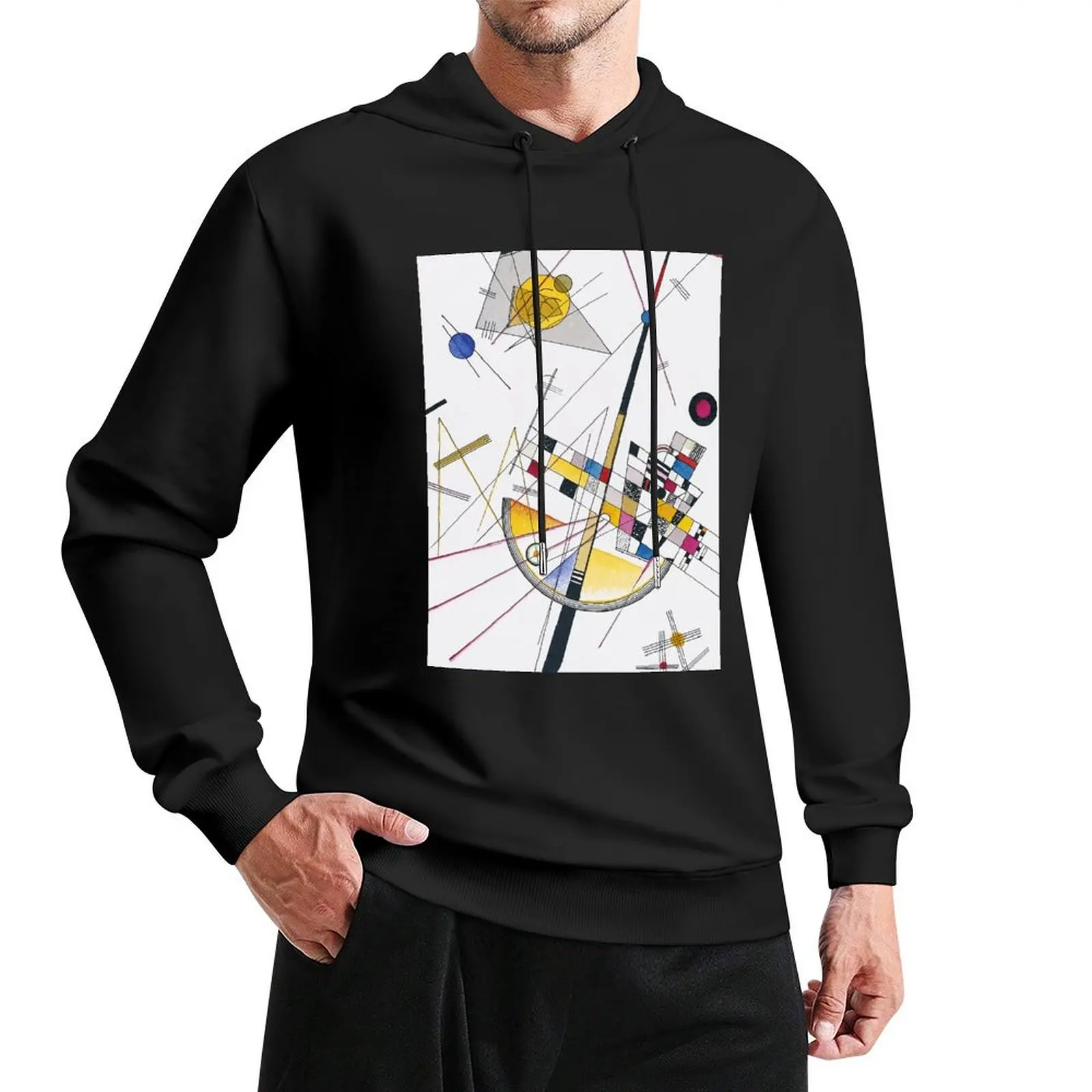 Wassily Kandinsky Delicate Tension Pullover Hoodie hooded shirt mens hoodies