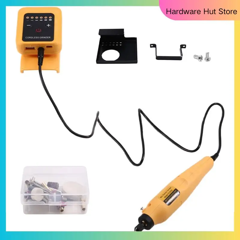 

80W High-Speed Electric Grinder Kit, Rechargeable For 18V-21V Battery, DIY Tool Up To 18000Rpm-Y31A