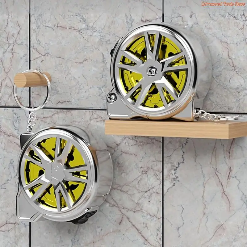 Chain Hook Design Portable Tape Measure with Steel Blade 2M Ranges for Easy Access and Measuring W91B