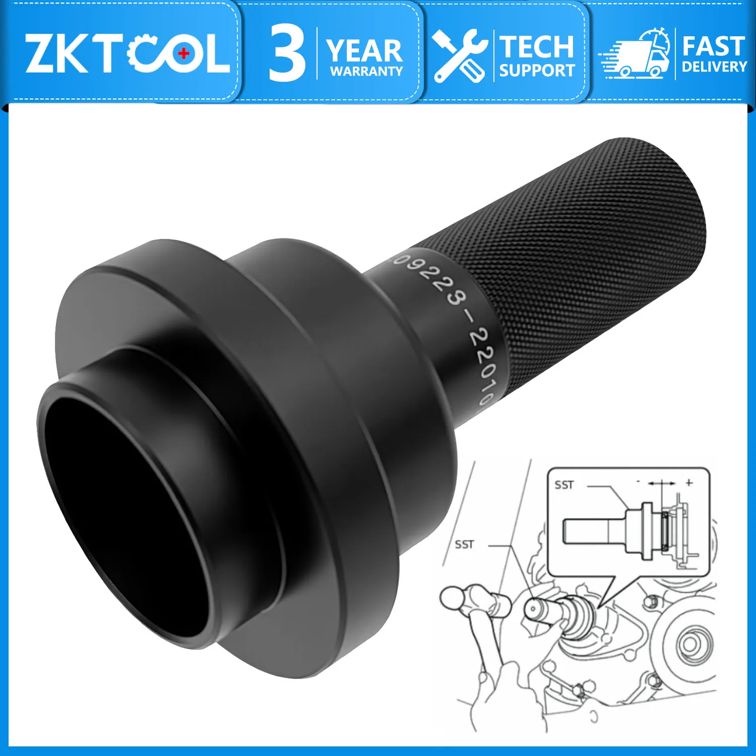 

Crankshaft front oil seal replacer for Toyota Lexus original replacement part OEM 09223-22010