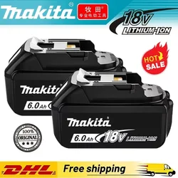 Новый аккумулятор Makita 6Ah для электроинструмента Makita 18 В BL1840 BL1830B BL1850B BL1850 BL1860 BL1815, сменный литиевый аккумулятор