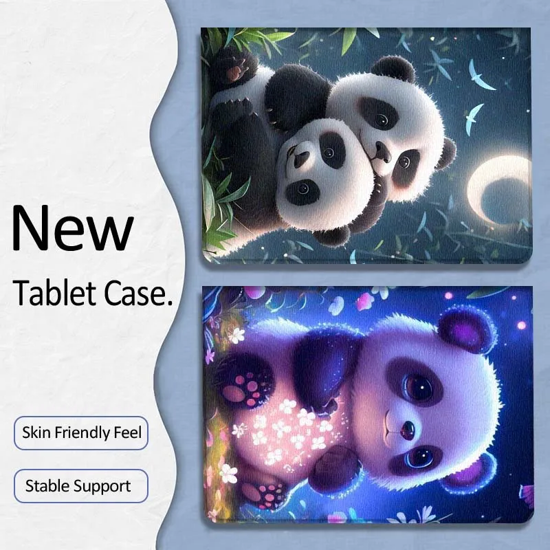 

Cartoon Cute Luminous Panda For Xiaoxin Lenovo Tab P12 Extreme Legion Y900 Idea Pro GT 12.1 2025 Foldable Tablet Case Gift