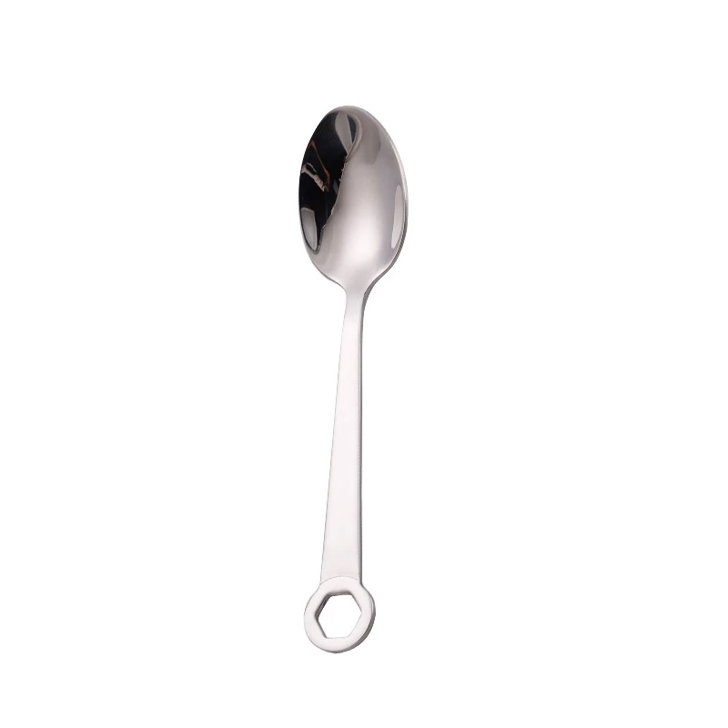 304 Stainless Steel Wrench Shape Tableware Fork Spoon Gift Fruit Dessrt Salad Forks Cutlery