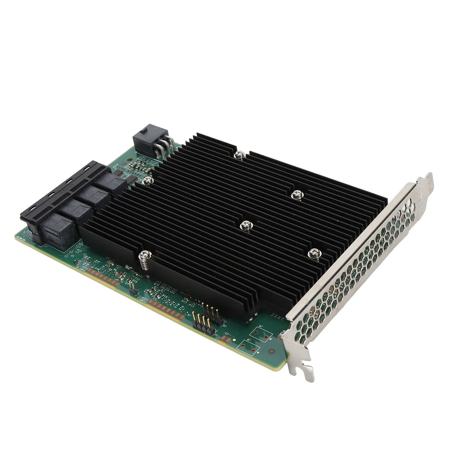 بطاقة تحكم HBA بطاقة توسيع HBA فتحة PCIe 16 منفذ SATA SAS 12Gbps LSI SAS 9300 16I التوصيل والتشغيل لـ VMware FreeBSD Linux