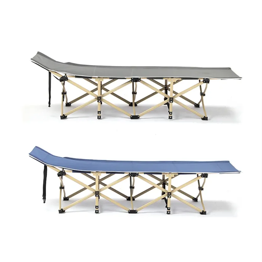 

Recliner Custom Camping Cot Pad Sleeping Cot Folding Travel Emergency Relief Camping Bed Popular