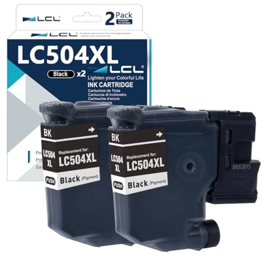 

Черный чернильный картридж высокой емкости LC504 LC504XL, пигментный аналог для Brother LC504BK LC504XLBK LC504XL2PK для INKvestment MFC-J