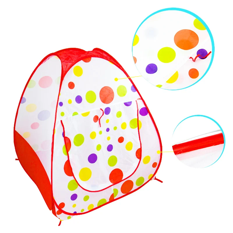 Túnel Ball Pool Pop Up Tent para crianças, Baby Play House, brinquedos internos e ao ar livre, 3 peças por conjunto