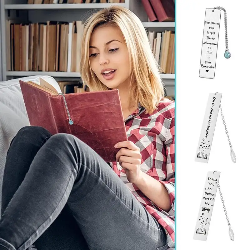 Thankful Bookmarks Literary Metal Bookmark For Readers Interesting Metal Bookmarks With Literary Sentences For Classroom