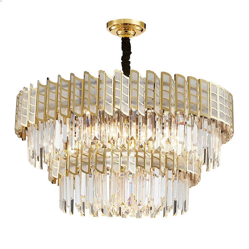 Light Luxury Ceiling Crystal Chandelier Home Decoration Living Room Master Bedroom Dining Room Kitchen Led Lighting Fixtures