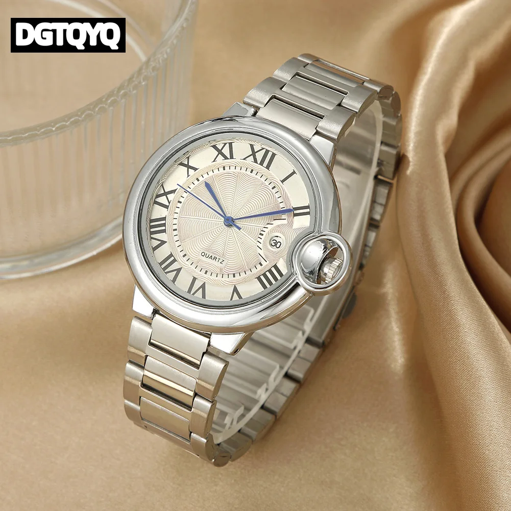 

Классические кварцевые часы Balloon: модные мужские и женские водонепроницаемые часы с календарем для бизнеса