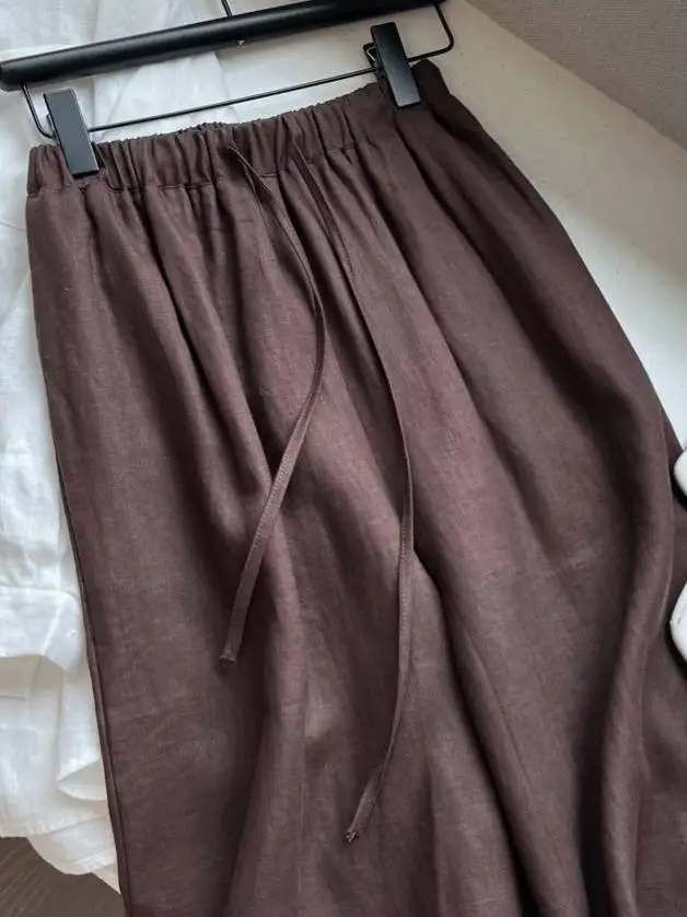 

High Waist Wide Leg Pants Women's Loose Fit Casual Trousers Floor Length Commute Style Belted Ladies plus Size Pants