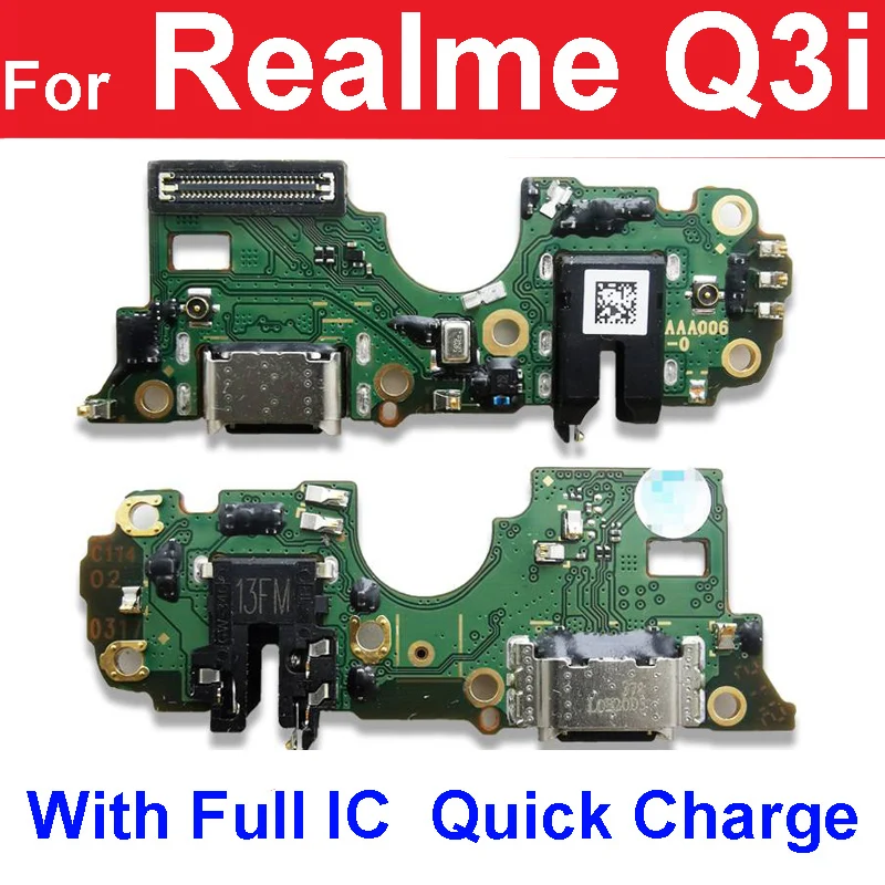 

For Oppo Realme Q3 Q3i Q2 Q2i Q2 Pro USB Charging Board Dock Felx Cable USB Charger Board Connector Reapir Parts