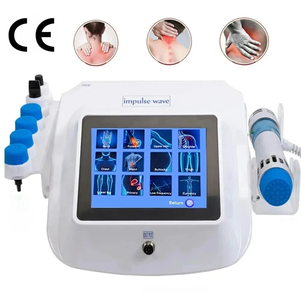 Shockwave Therapy Machine for Relaxamento Tratamentos, Back Pain Relief, Shock Waves Massage Tools, Body Device, Health & Beauty