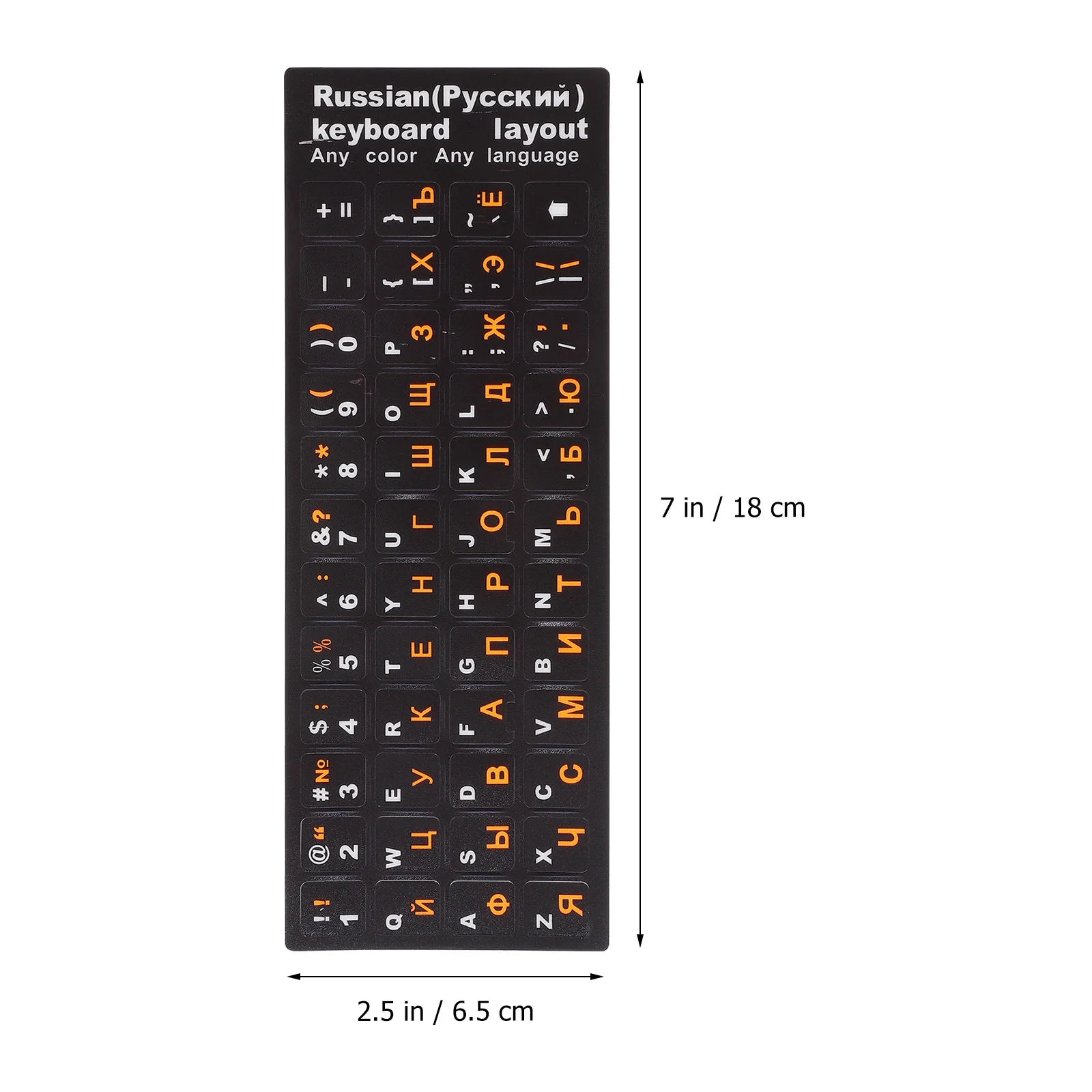 

Russian Keyboard Stickers Matte Anti-Slip Easy Apply Residue-Free Removal For Laptop Desktop Computer Accessories Keyboard