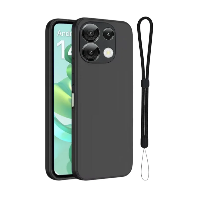 For Umidigi G9 Note90 Full Protection Case For Umidigi G9 Note90 Full Frosted Black Material Soft TPU Shockproof Back Phone Case