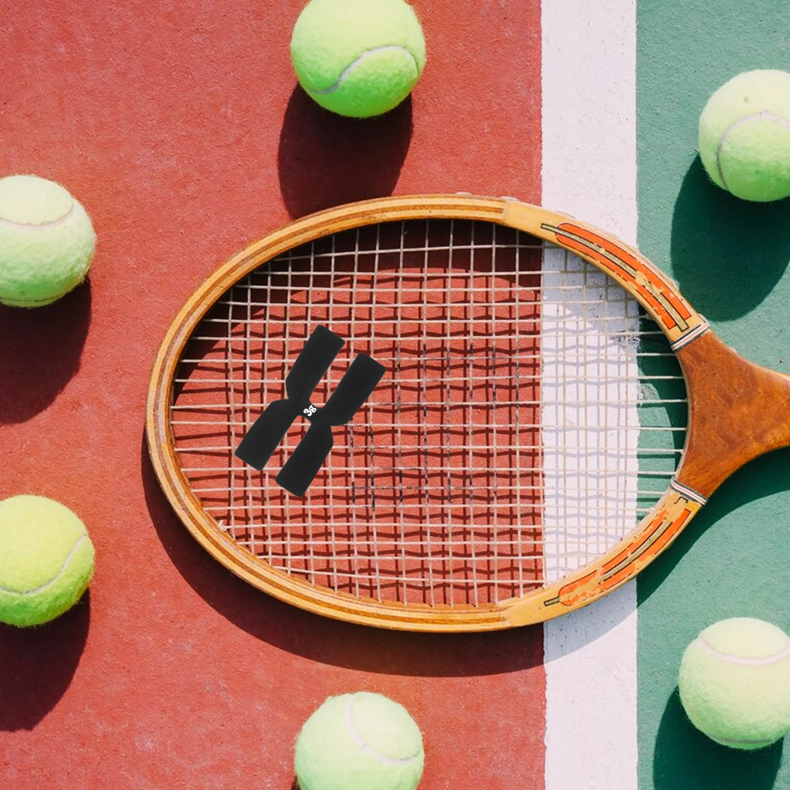 

H-Shaped Tennis Racket Weighted Plate Black Color Silicone for Racket Supplies Playing Accessories Disc
