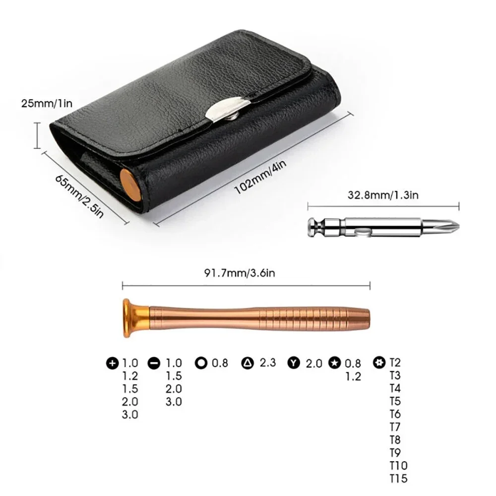 25 Multi Small Precision Hex Torx Star Mini Screwdriver Set Bits Repair Tool Kit Household And Professional Use