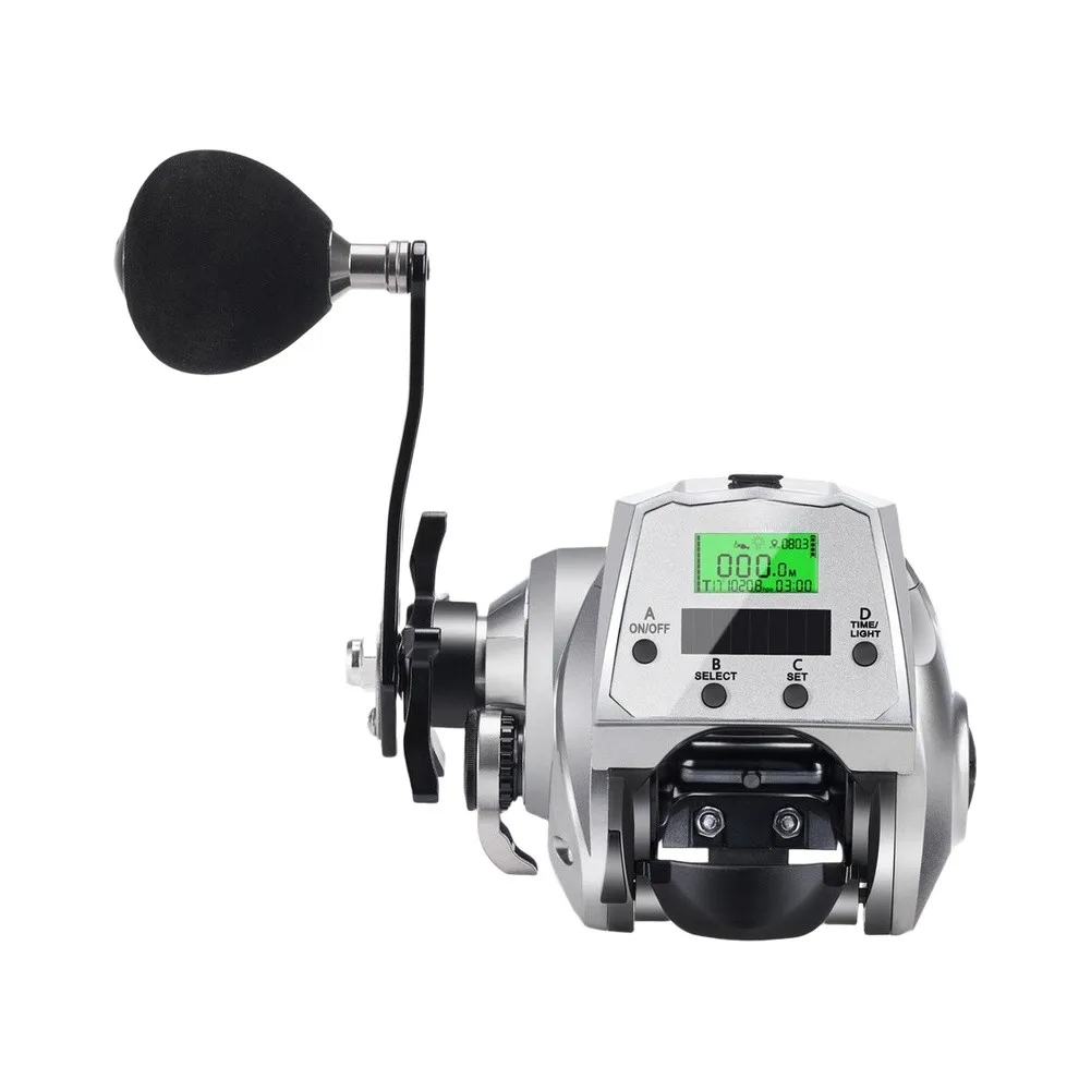 Digital Fishing Wheel KX1200 with Built in Solar Panel for Real Time Temperature Display for Night Fishing For Sessions