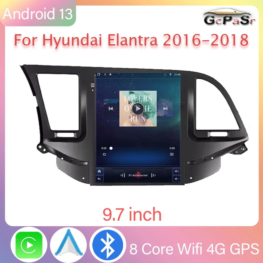 

9.7 inch For Hyundai Elantra 2016-2018 Car Radio Android Auto GPS Navigation Multimedia Player Video Output 5G WIFI No 2din DVD