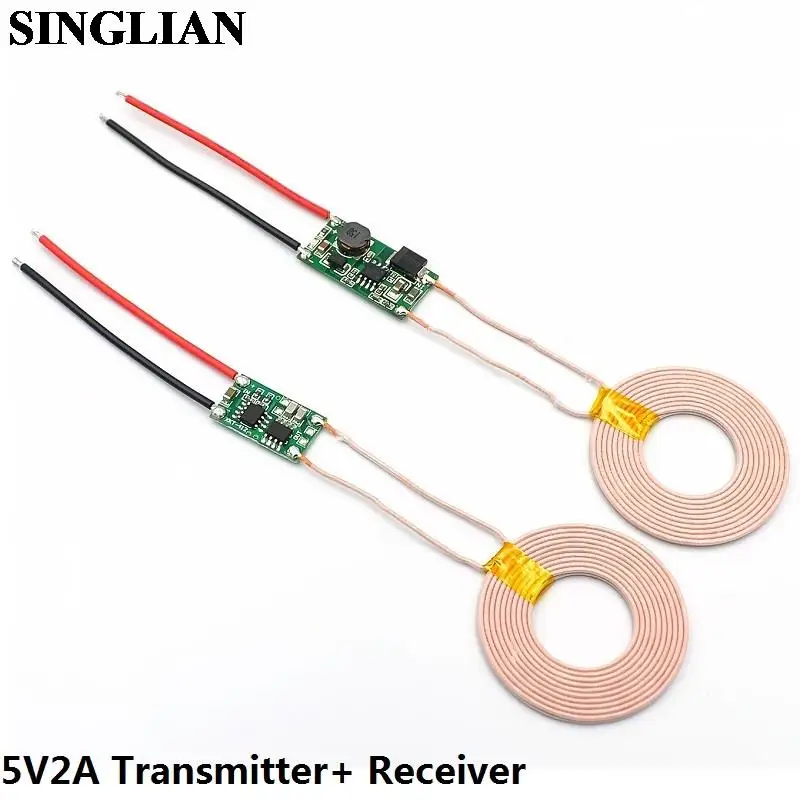 5V1A/5V2A Wireless Power Supply Module Wireless Charging Transmitter/Receiver Circuit Board Module