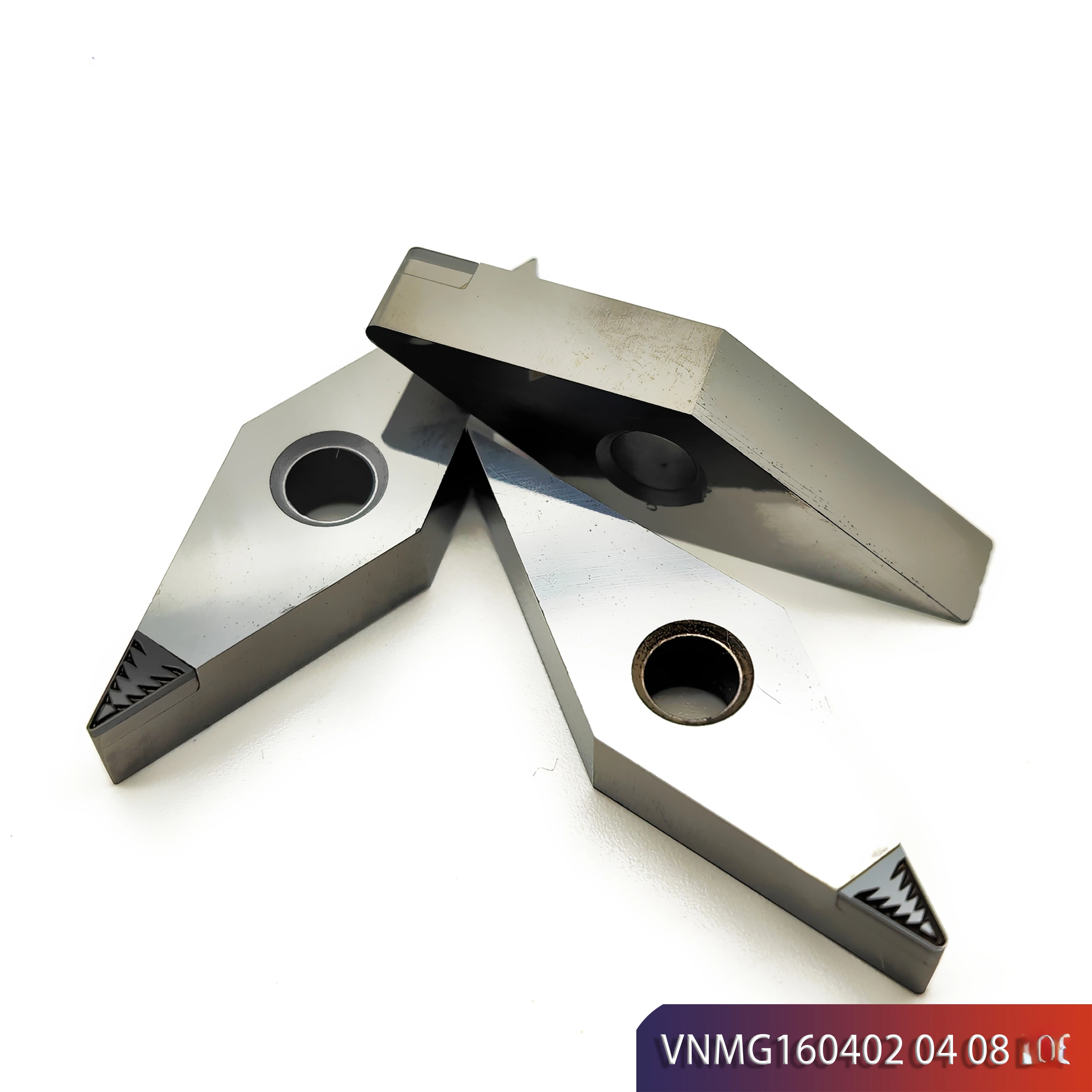 PCD insert VNMG160402 VNMG160404 VNMG160408 Chip breaking Turning tool used for copper aluminum magnesium fibre glaerrous metals